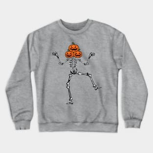 Skelleton Pumkin Dance Crewneck Sweatshirt